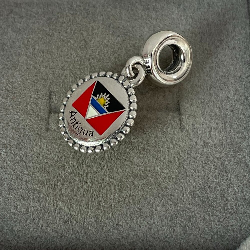Pandora Antigua Flag Exclusive Charm Pendant - Picture 3 of 4